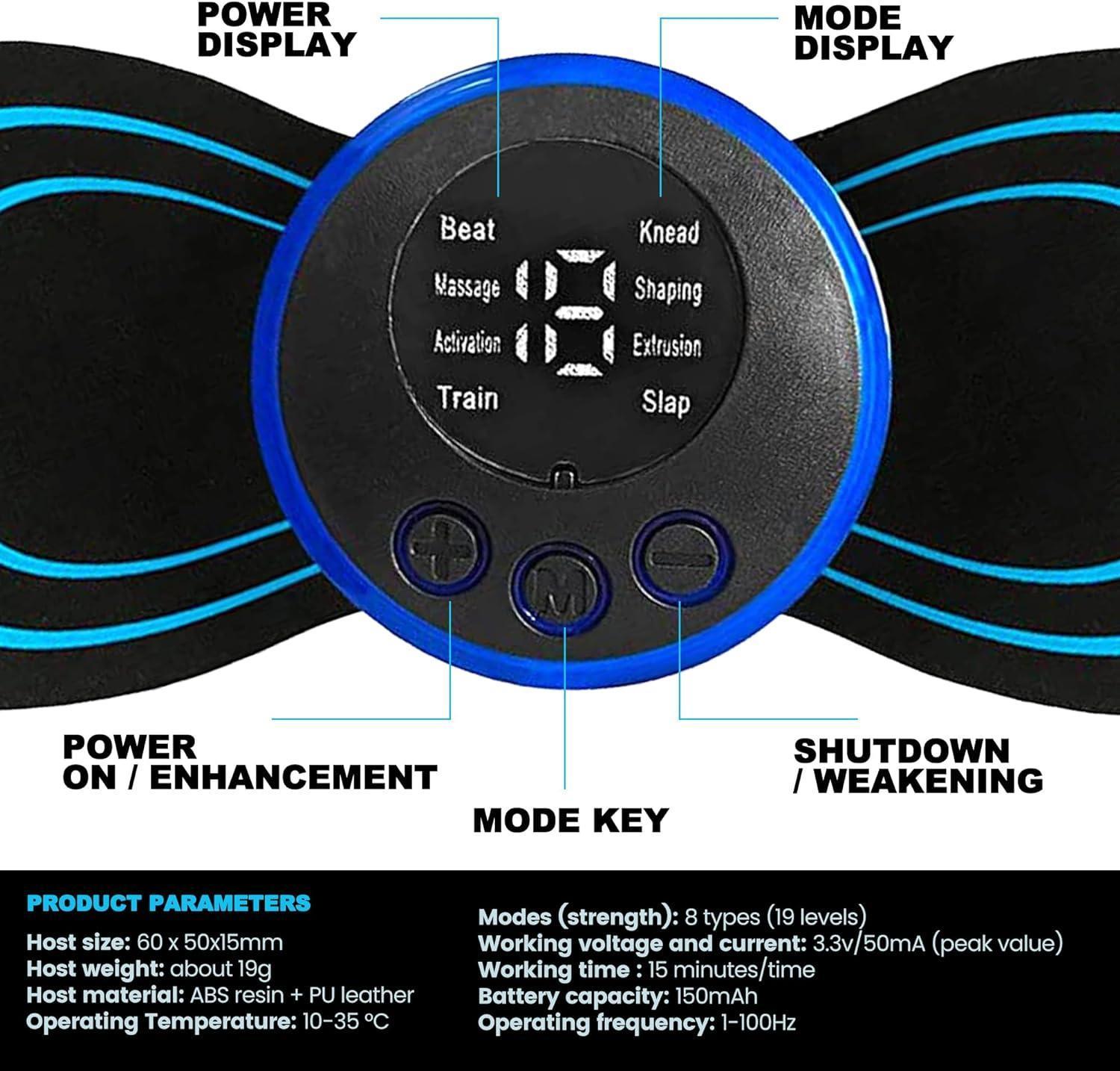 Super Value Mini Electric Neck Shoulder Back Waist Leg Arm Shaping Massager Vibration EMS TENS Cervical Massage Stimulator