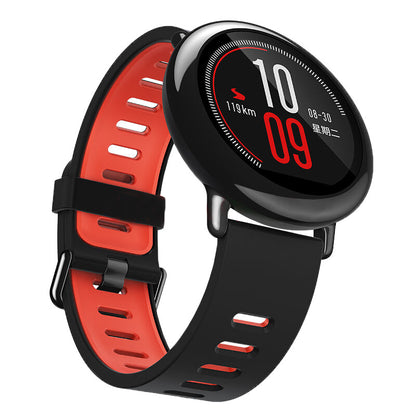 Applicable To Huami Two-color Silicone Strap Amazfit Smart Watch Silicone Wristband Sports Watch Band