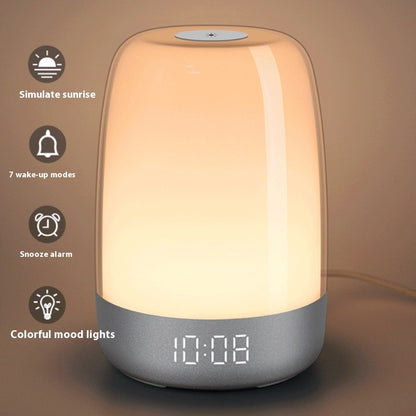 Alarm Clock Wake-up Light Simulation Natural Sunrise Bedside Lamp
