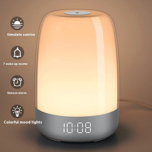 Alarm Clock Wake-up Light Simulation Natural Sunrise Bedside Lamp