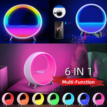 Atmosphere Lamp Bluetooth Speaker Smart Alarm Clock Night Light15