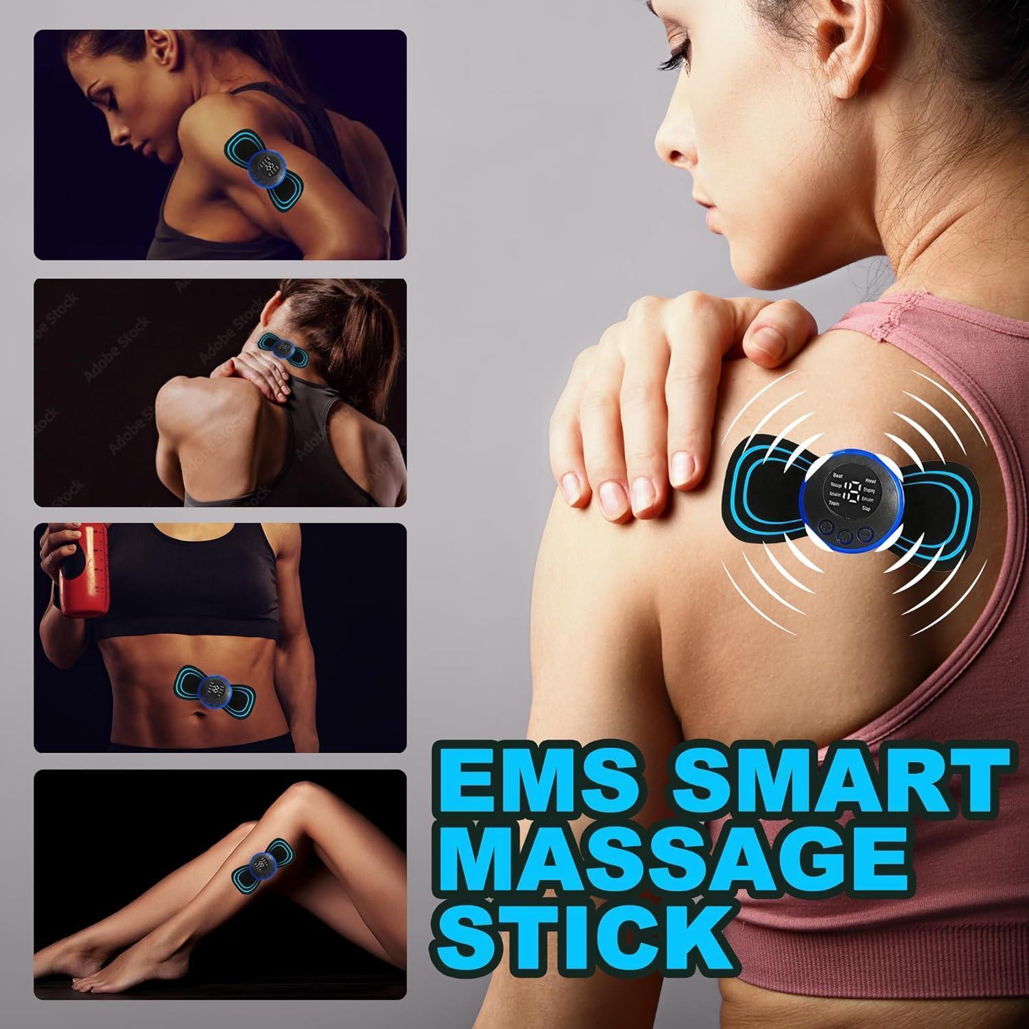 Super Value Mini Electric Neck Shoulder Back Waist Leg Arm Shaping Massager Vibration EMS TENS Cervical Massage Stimulator